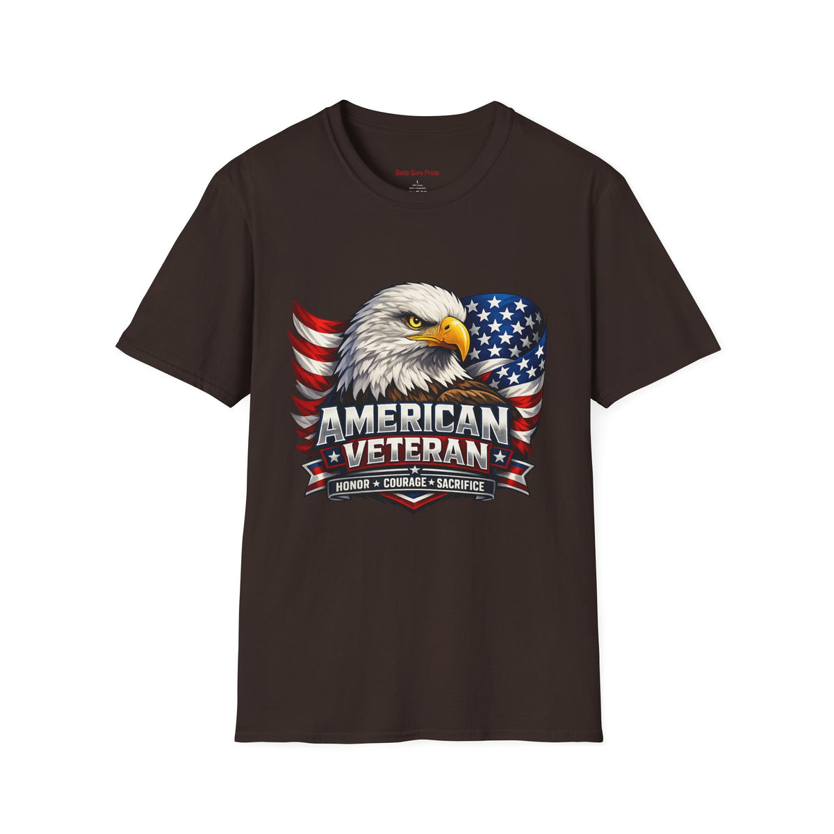 American Veteran Eagle T-Shirt — Patriotic USA Flag Tee