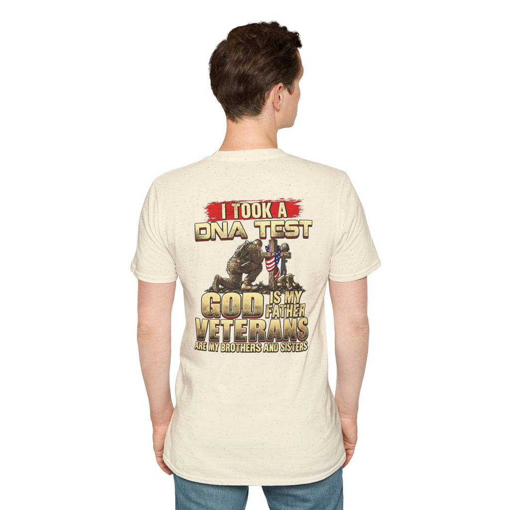 Veterans Tribute T-Shirt — "I Took a DNA Test: God is My Father, Veterans Are My Brothers and Sisters" - Battle Born Prints