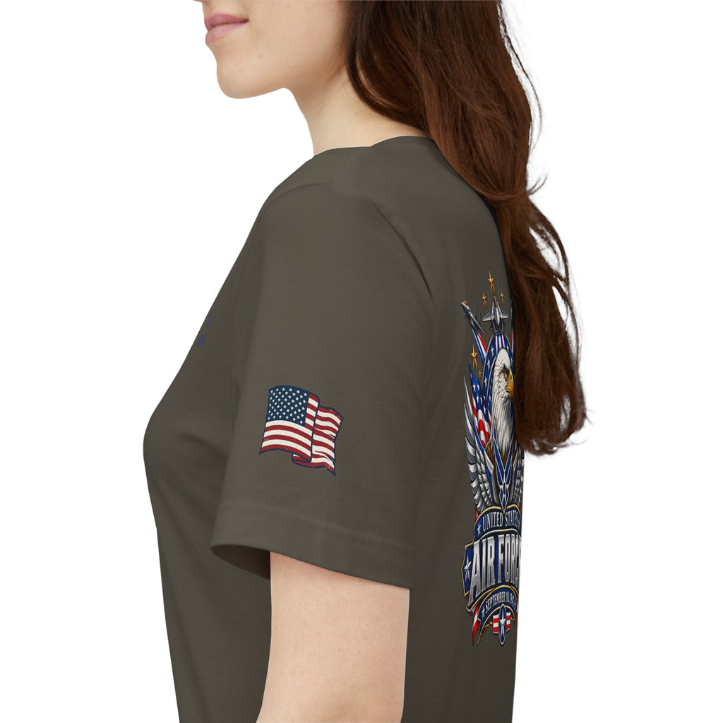 US Air Force Bella+Canvas T-Shirt — Patriotic Veteran Tee ("USAF Veteran")