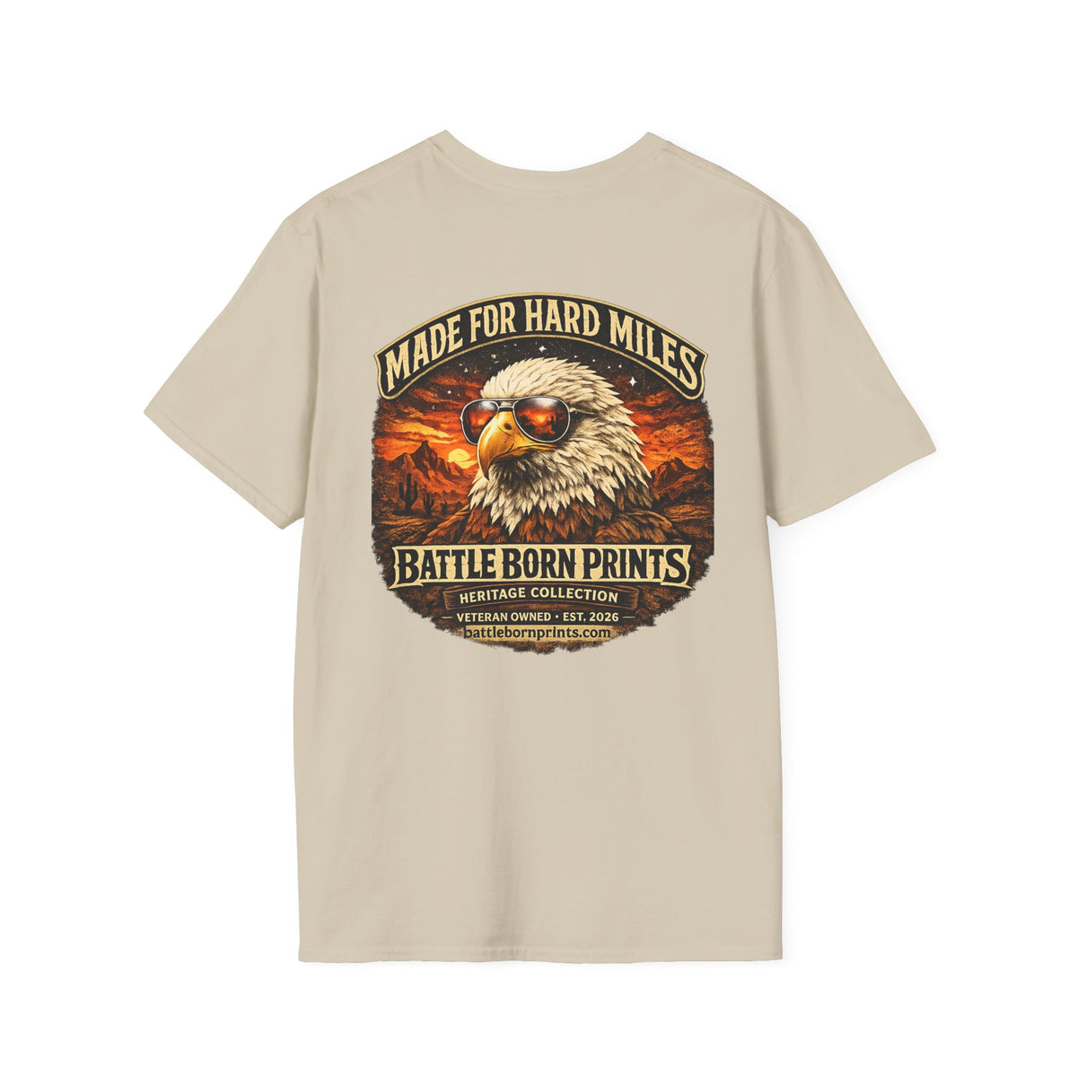 Battle Born Prints Heritage Collection "Made for Hard Miles" Unisex T-Shirt