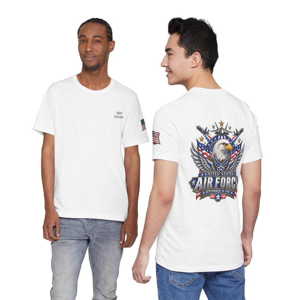 US Air Force Bella+Canvas T-Shirt — Patriotic Veteran Tee ("USAF Veteran")