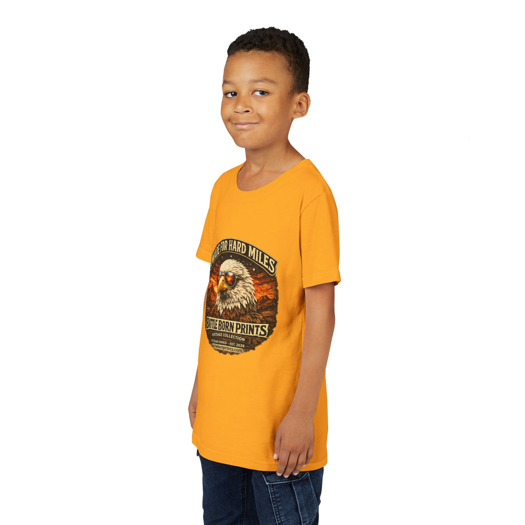 Youth Tee - "Made for Hard Miles" Eagle Graphic