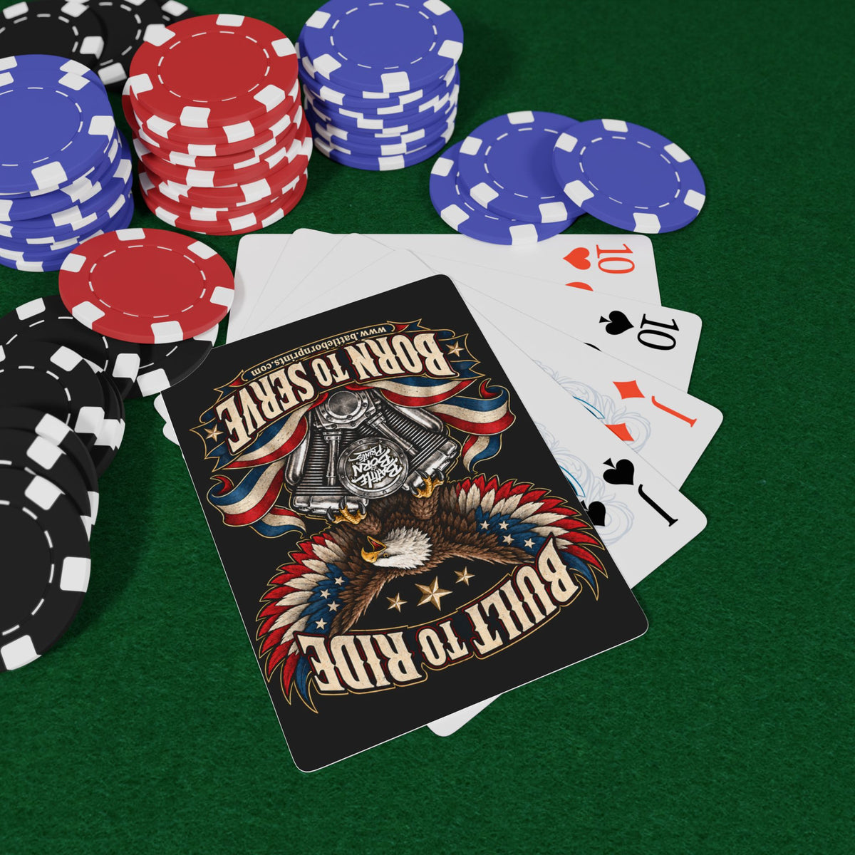 Playing Cards — Built to Ride Eagle Motorcycle Deck