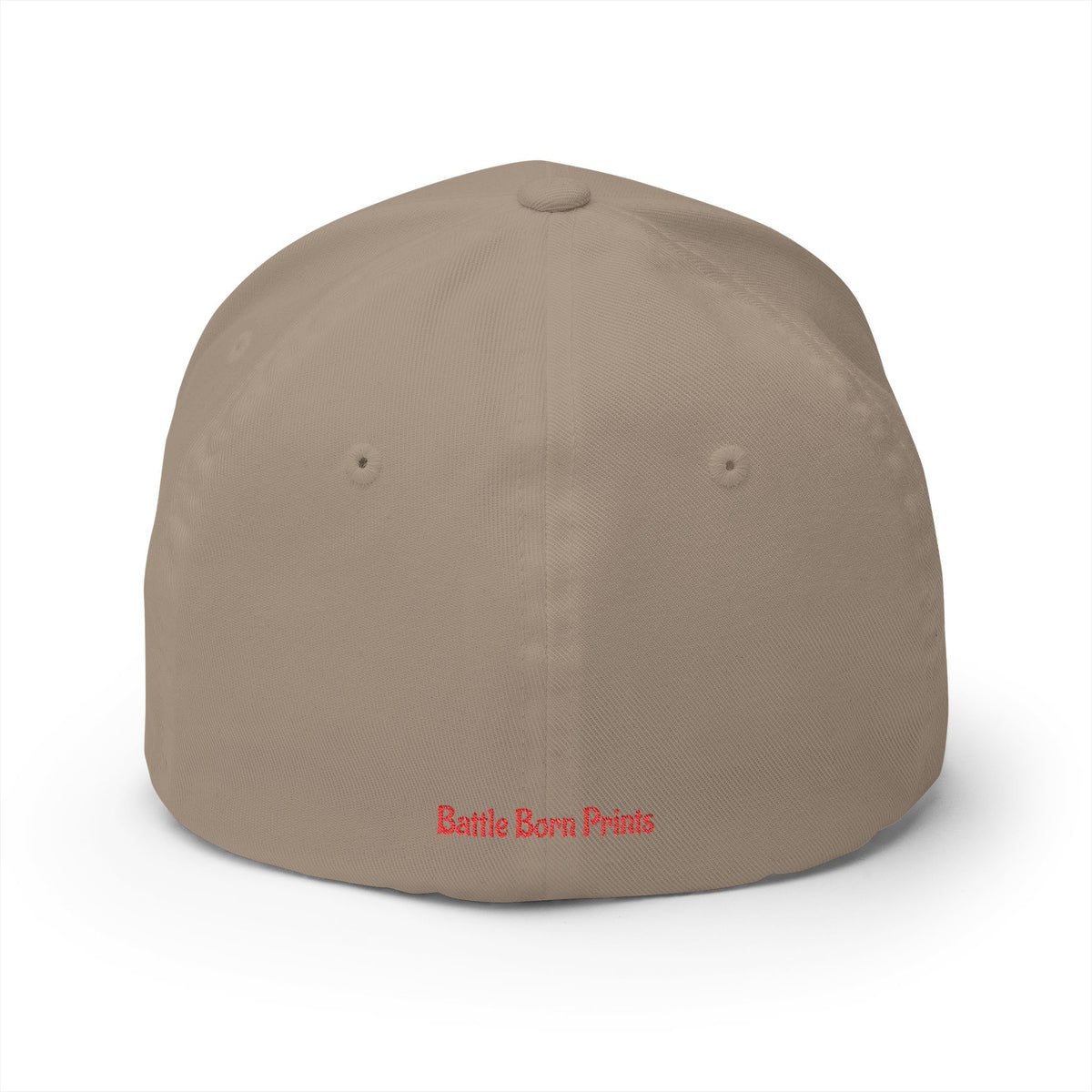 Battle Born Prints FlexFit Embroidered Cap — American Flag Patch Hat