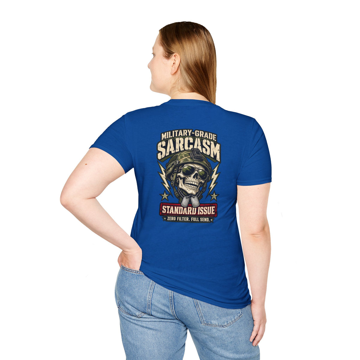 Military-Grade Sarcasm T-Shirt — Your Go-To for Everyday Attitude