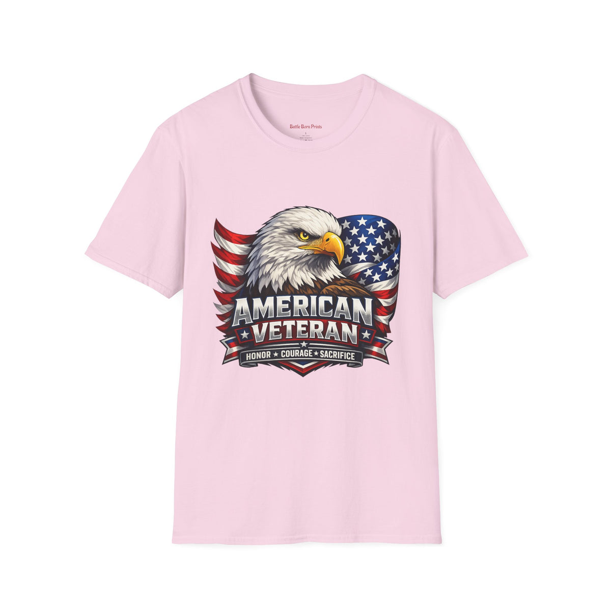 American Veteran Eagle T-Shirt — Patriotic USA Flag Tee