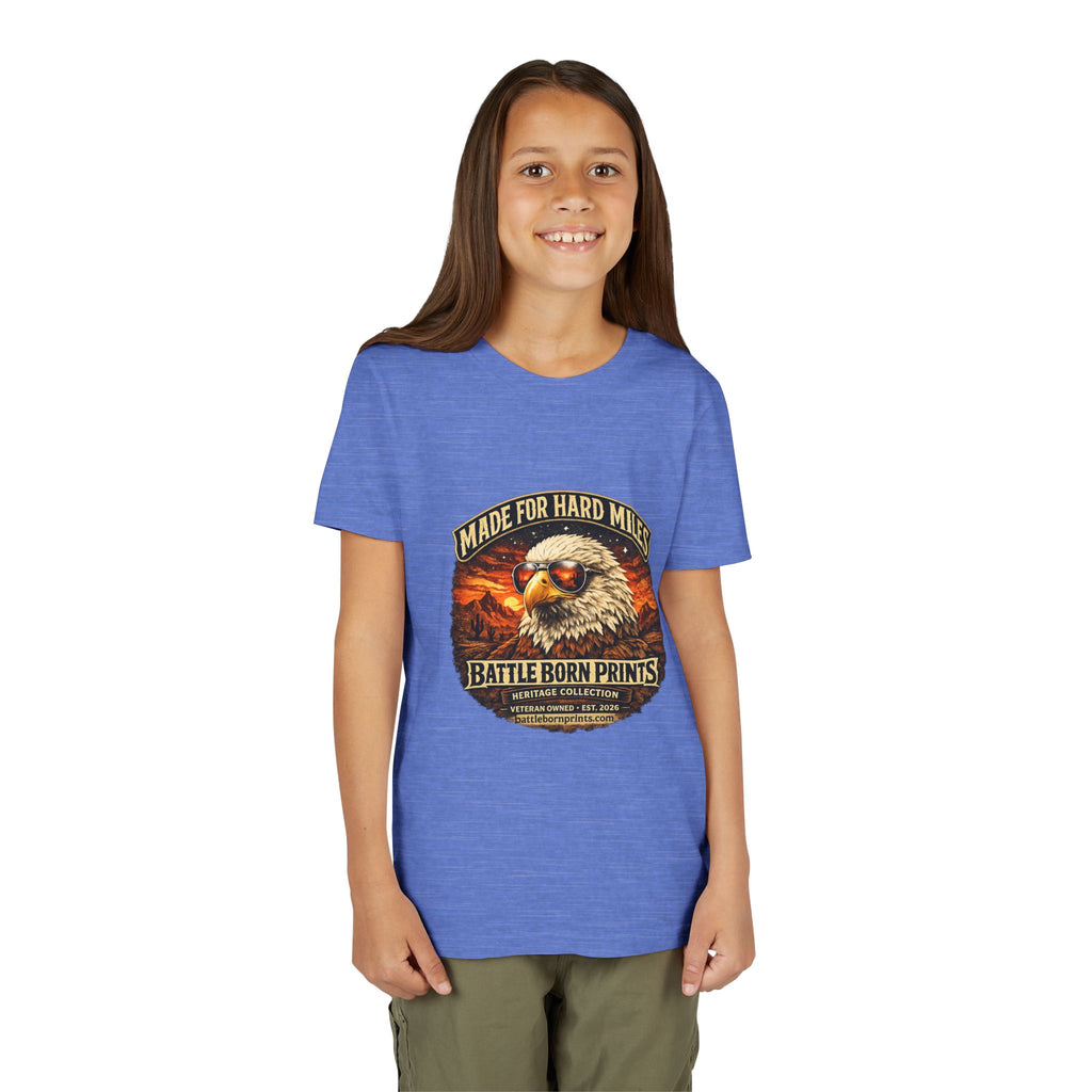 Youth Tee - "Made for Hard Miles" Eagle Graphic