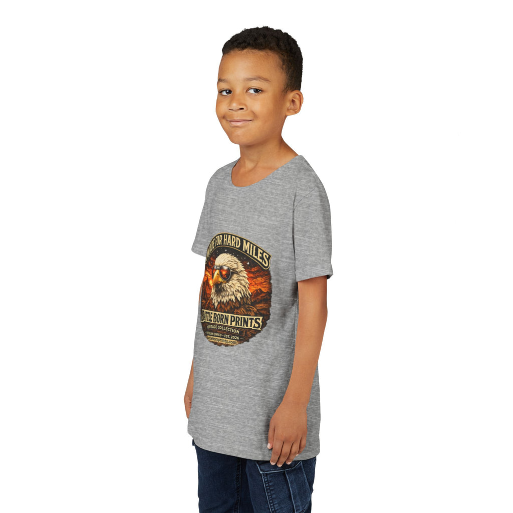 Youth Tee - "Made for Hard Miles" Eagle Graphic