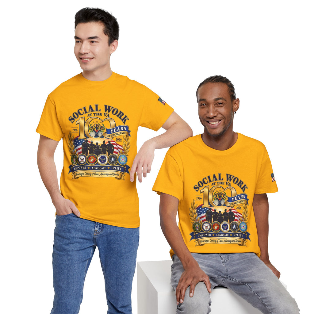 Social Work at the VA 100 Years T-Shirt — Veteran Support Memorial Tee