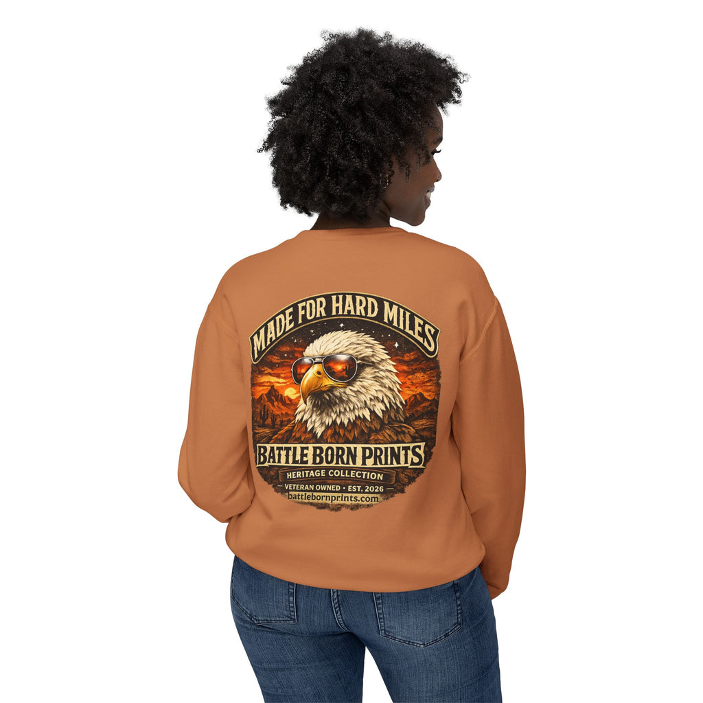 Battle Born Prints Heritage Collection "Made for Hard Miles" Crewneck Sweatshirt