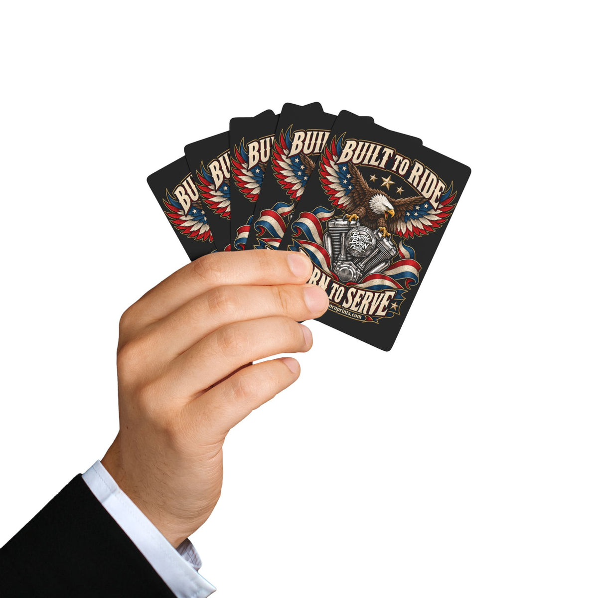 Playing Cards — Built to Ride Eagle Motorcycle Deck