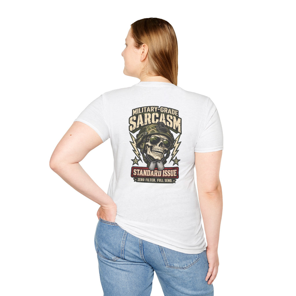 Military-Grade Sarcasm T-Shirt — Your Go-To for Everyday Attitude