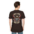 Motorcycle T‑Shirt — "Built to Ride, Born to Serve" Eagle & Flag Biker Tee - Battle Born Prints