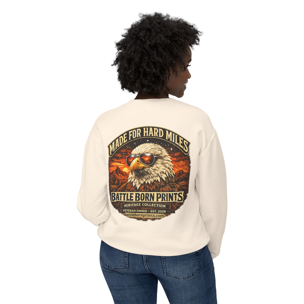 Battle Born Prints Heritage Collection "Made for Hard Miles" Crewneck Sweatshirt