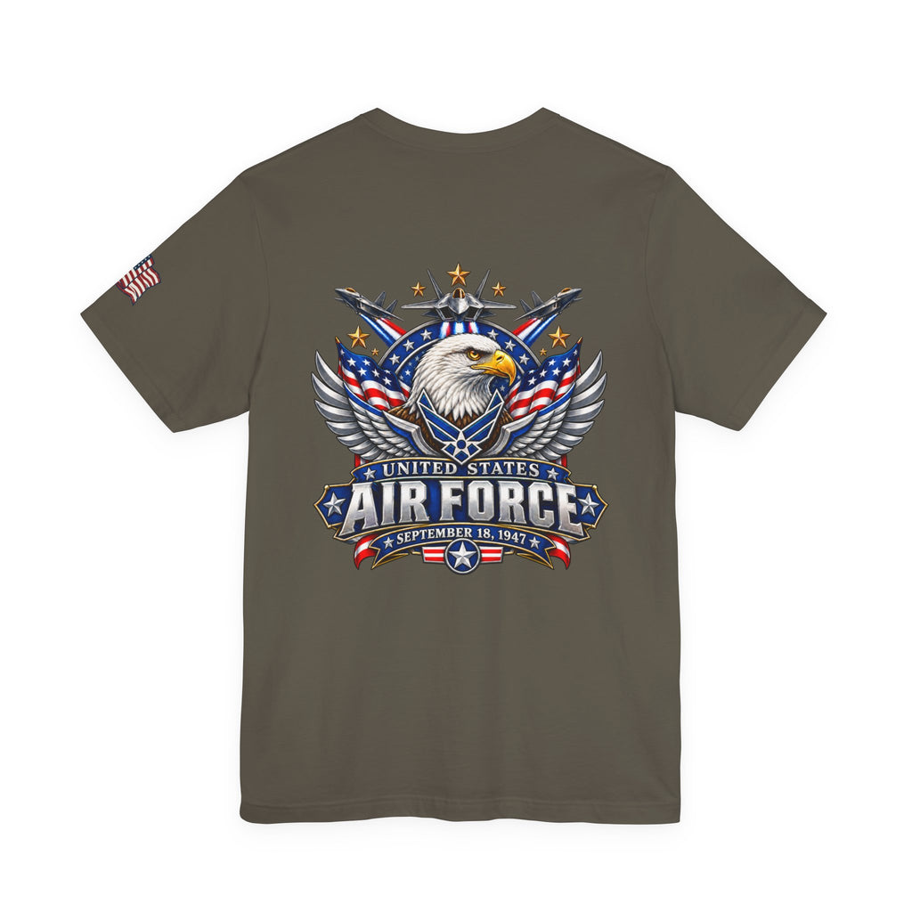 US Air Force Bella+Canvas T-Shirt — Patriotic Veteran Tee ("USAF Veteran")