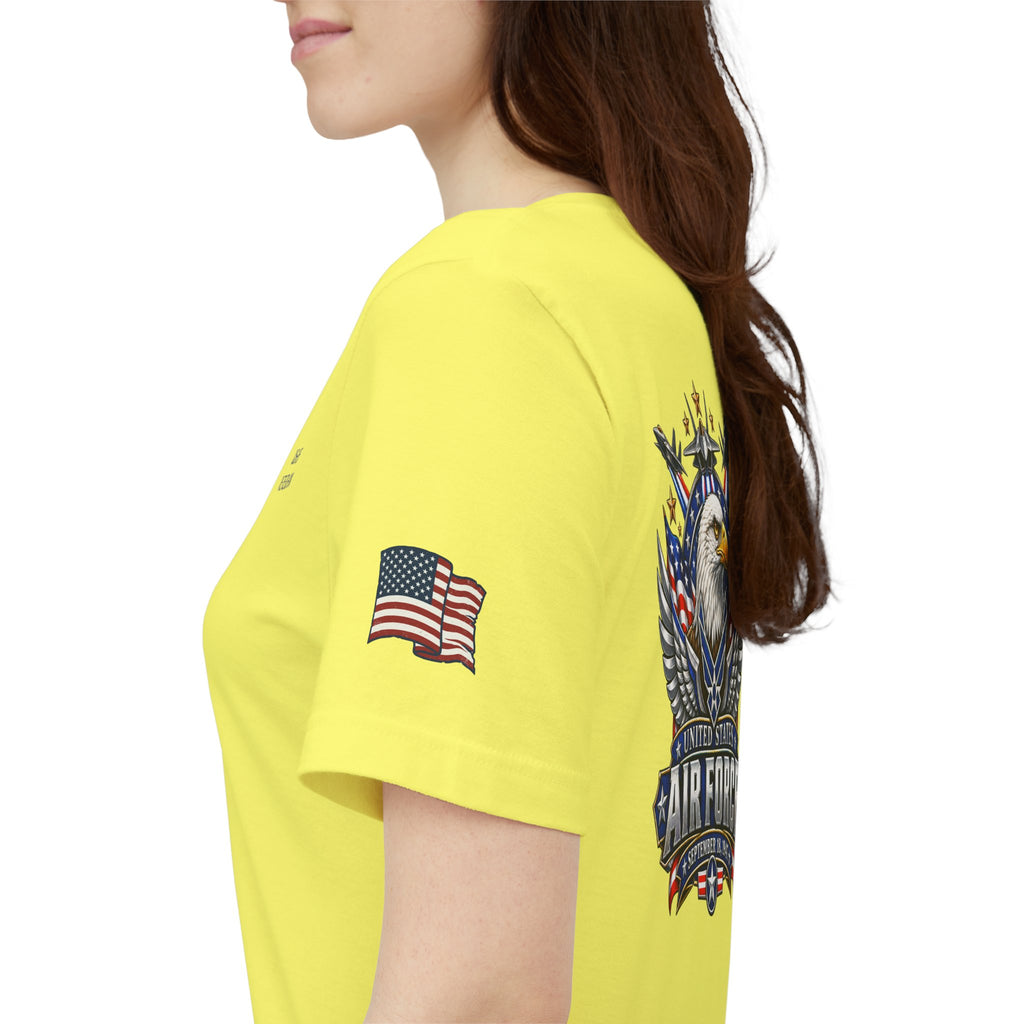 US Air Force Bella+Canvas T-Shirt — Patriotic Veteran Tee ("USAF Veteran")