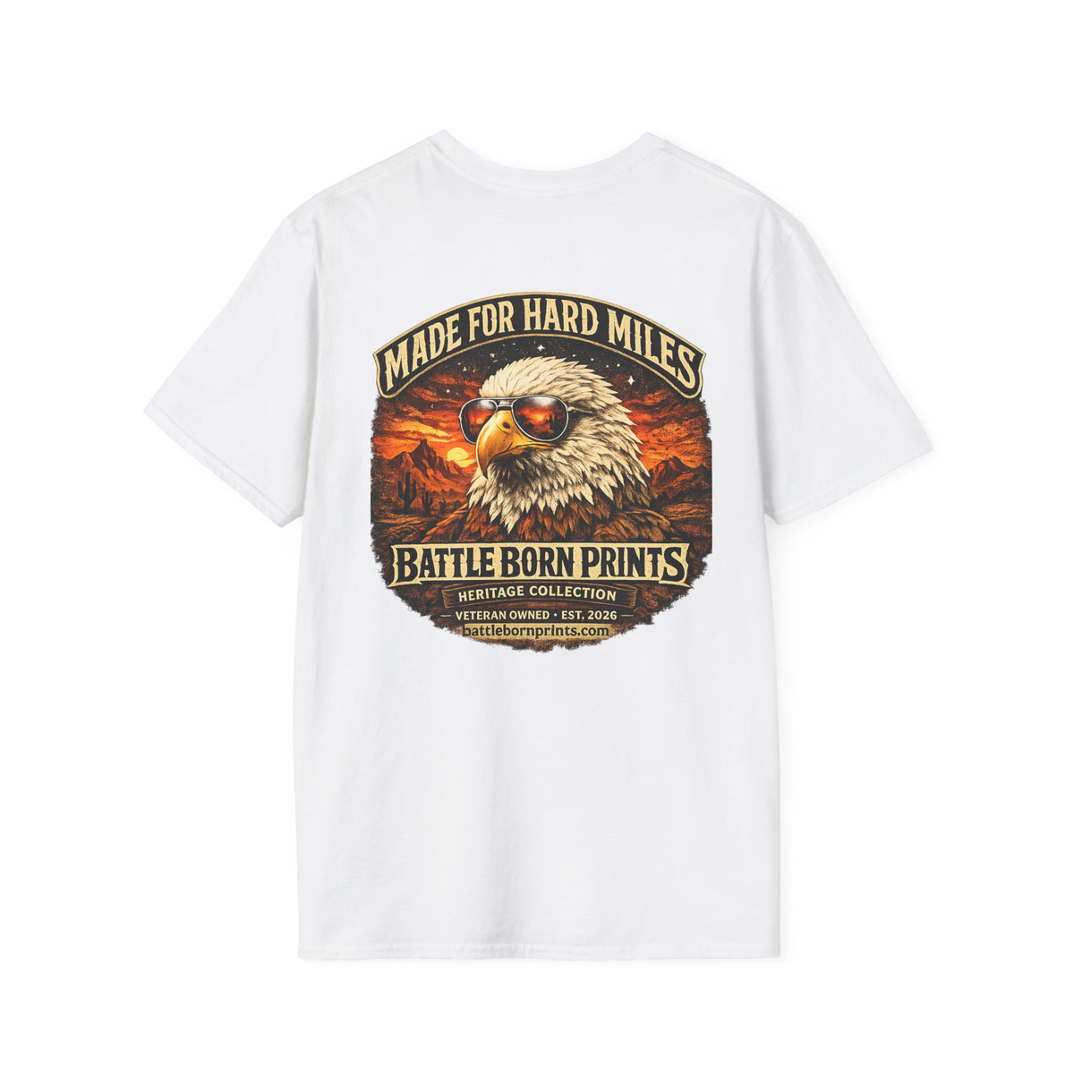 Battle Born Prints Heritage Collection "Made for Hard Miles" Unisex T-Shirt