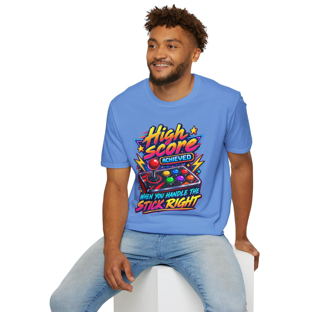 High Score Achieved T-Shirt — Retro Arcade Gamer Tee