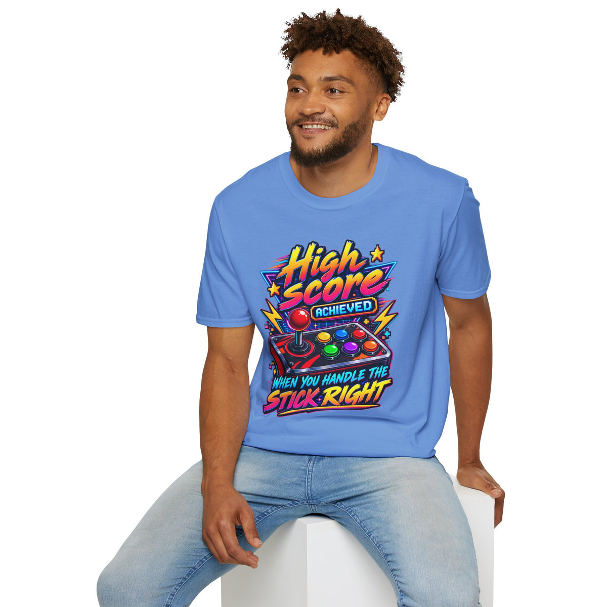 High Score Achieved T-Shirt — Retro Arcade Gamer Tee
