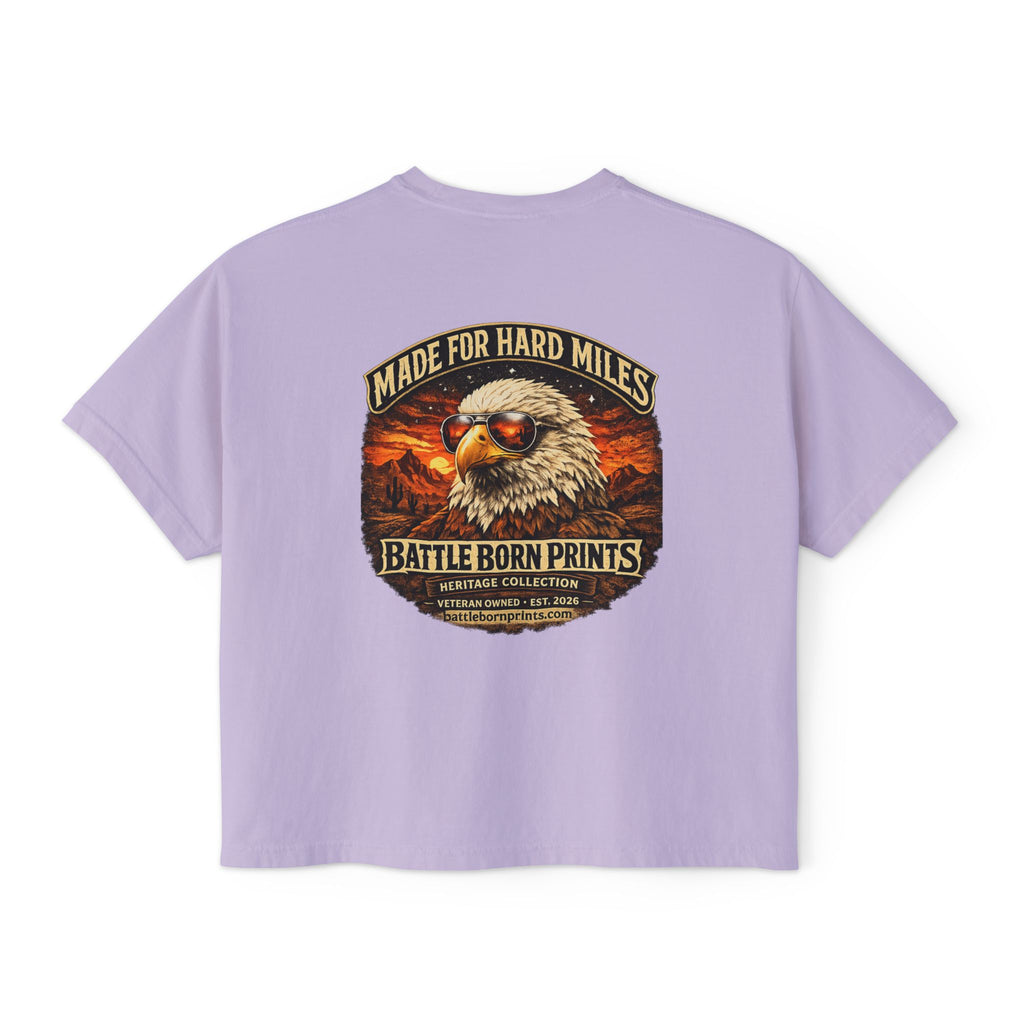 Battle Born Prints Heritage Collection "Made for Hard Miles" — Women's Boxy Shirt
