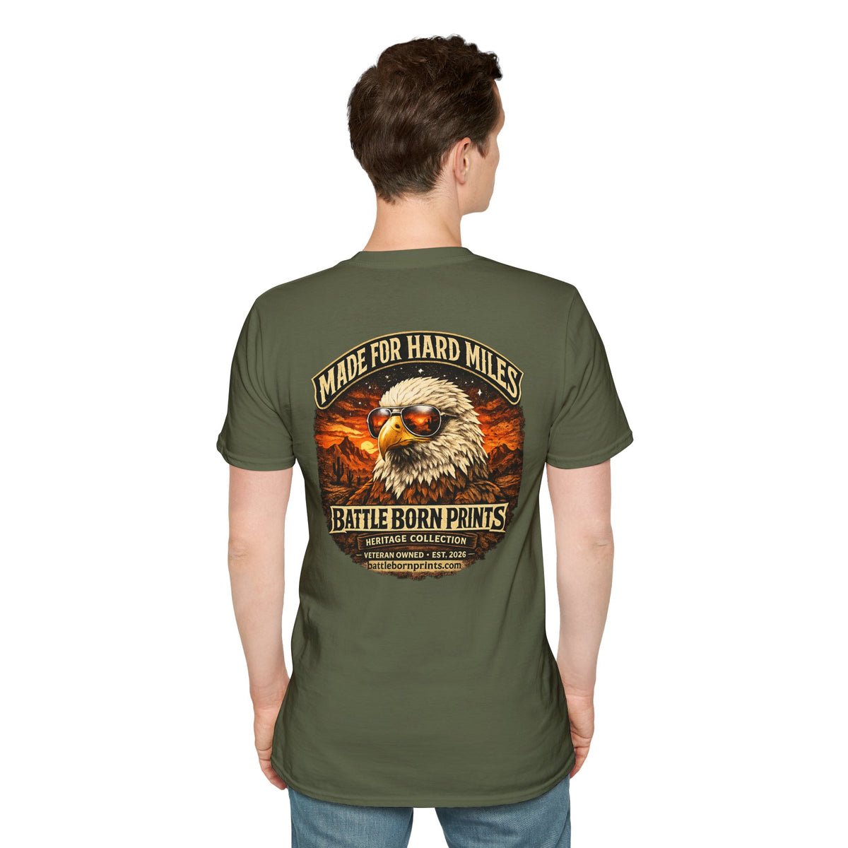 Battle Born Prints Heritage Collection "Made for Hard Miles" Unisex T-Shirt