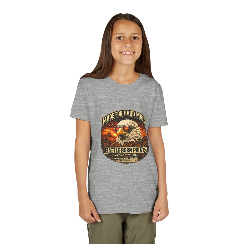 Youth Tee - "Made for Hard Miles" Eagle Graphic