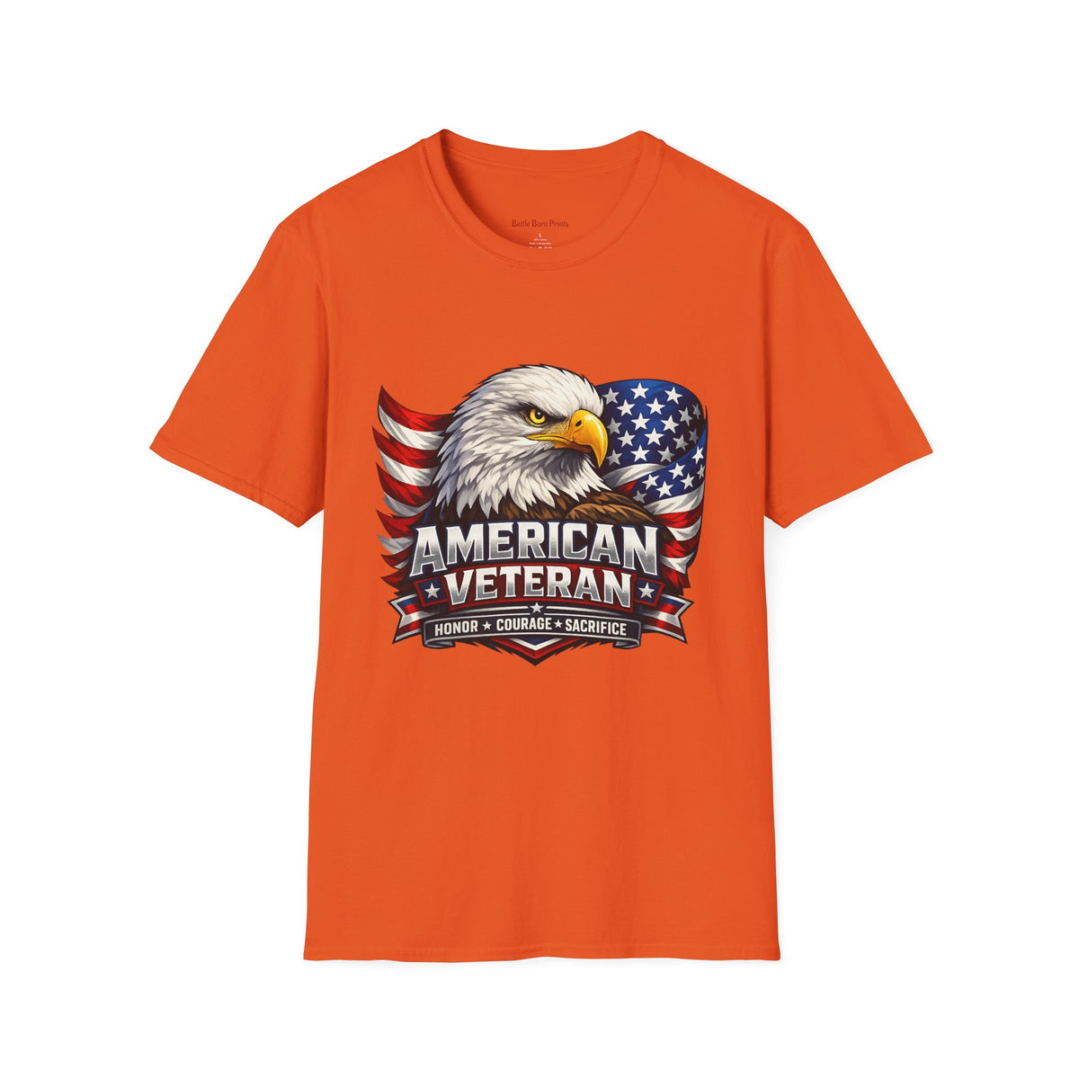 American Veteran Eagle T-Shirt — Patriotic USA Flag Tee