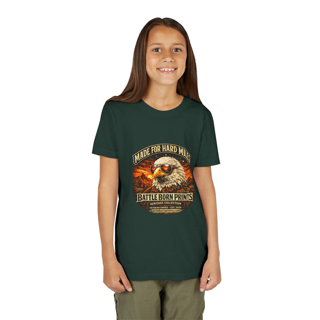 Youth Tee - "Made for Hard Miles" Eagle Graphic