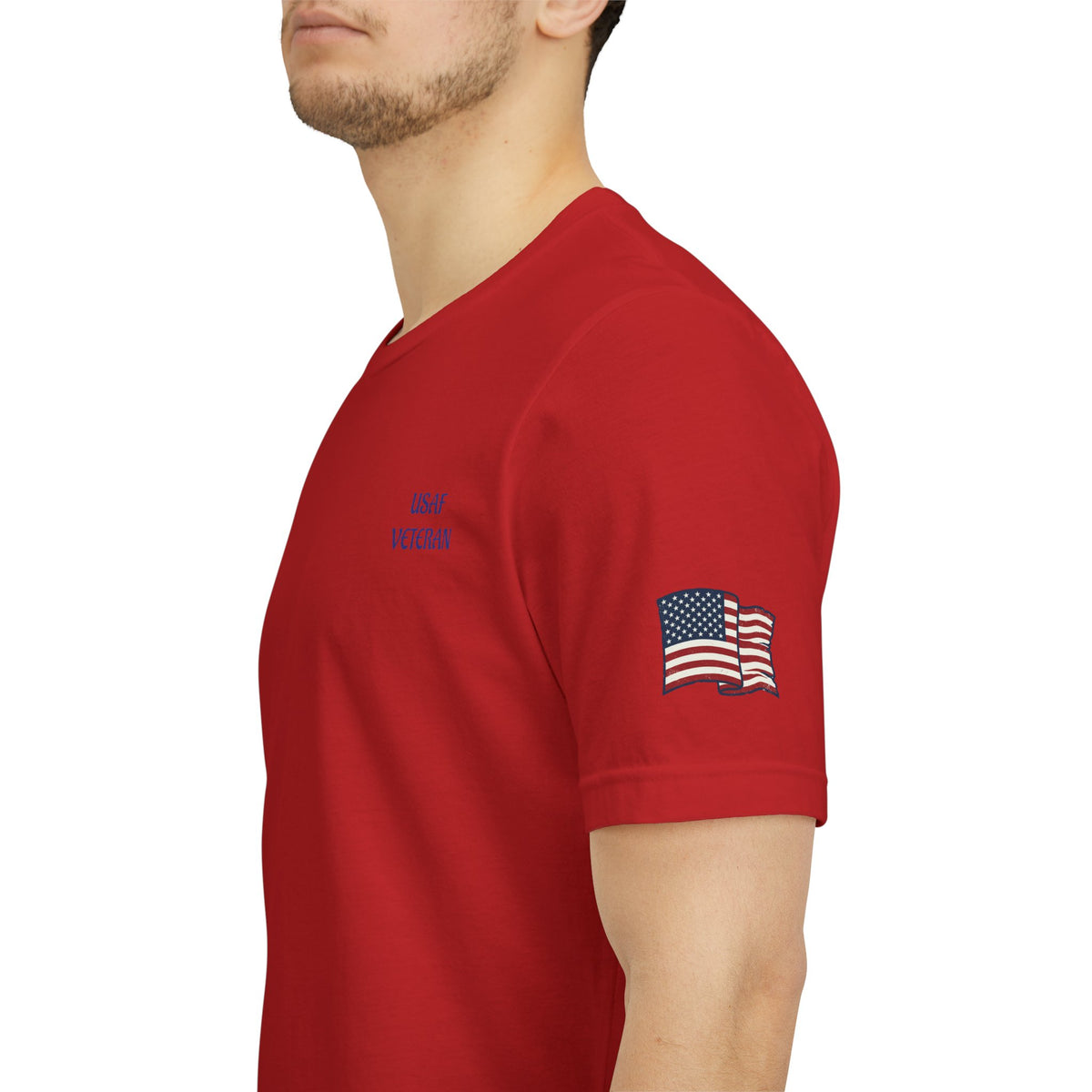 US Air Force Bella+Canvas T-Shirt — Patriotic Veteran Tee ("USAF Veteran")