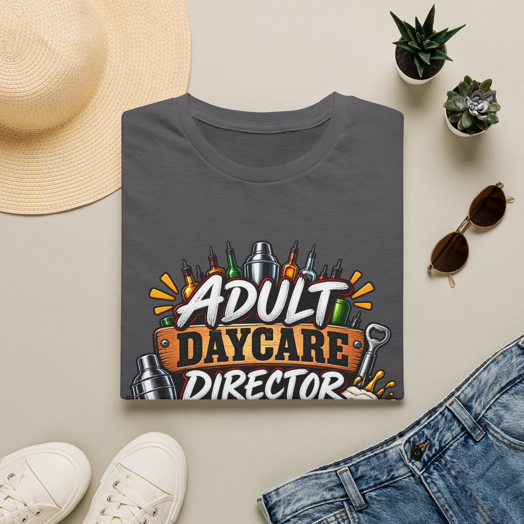 Adult Daycare Director T-Shirt — Funny Bartender Design