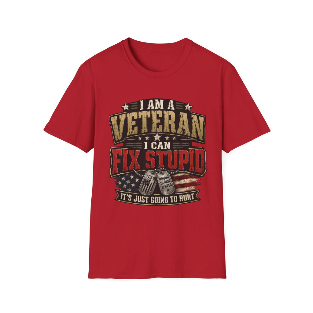 Veteran "I Can Fix Stupid" T-Shirt