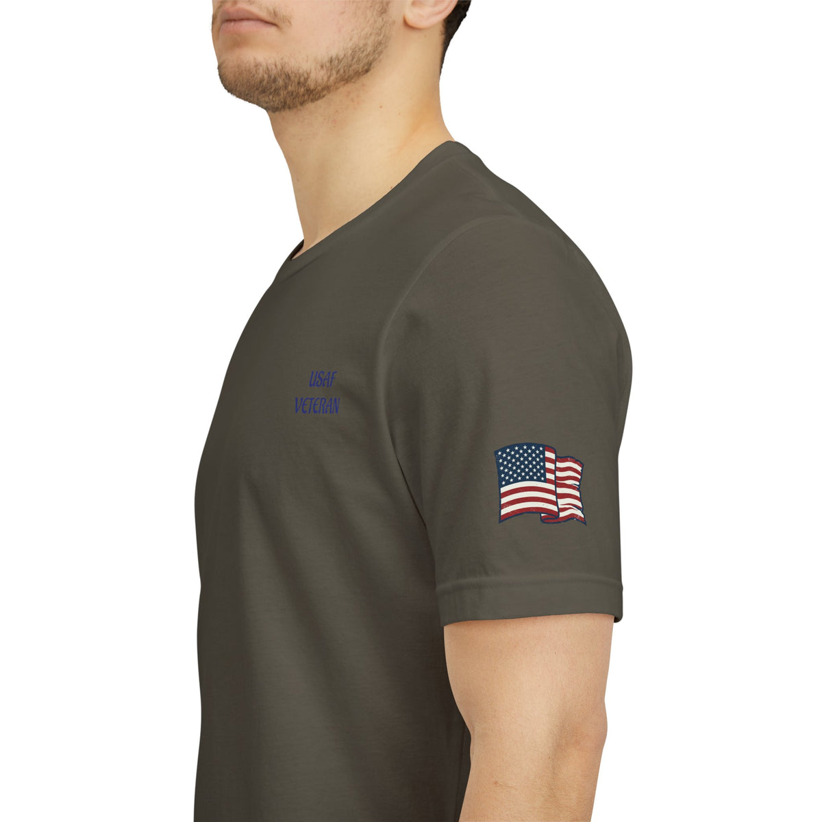 US Air Force Bella+Canvas T-Shirt — Patriotic Veteran Tee ("USAF Veteran")