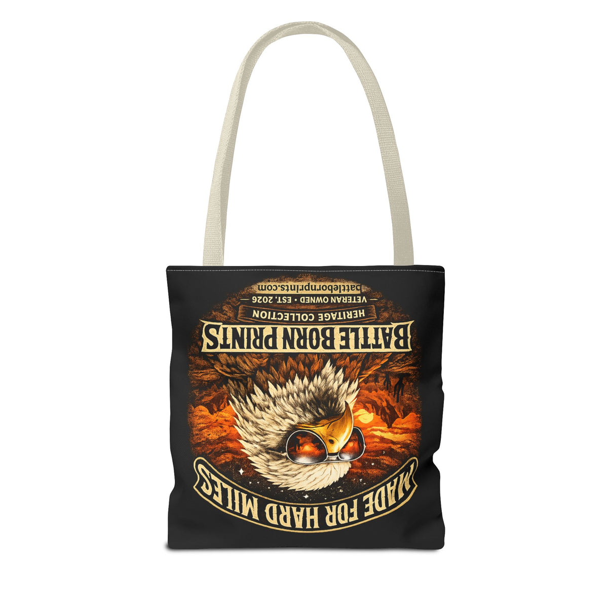 Battle Born Prints Heritage Collection "Made For Hard Miles" Tote Bag