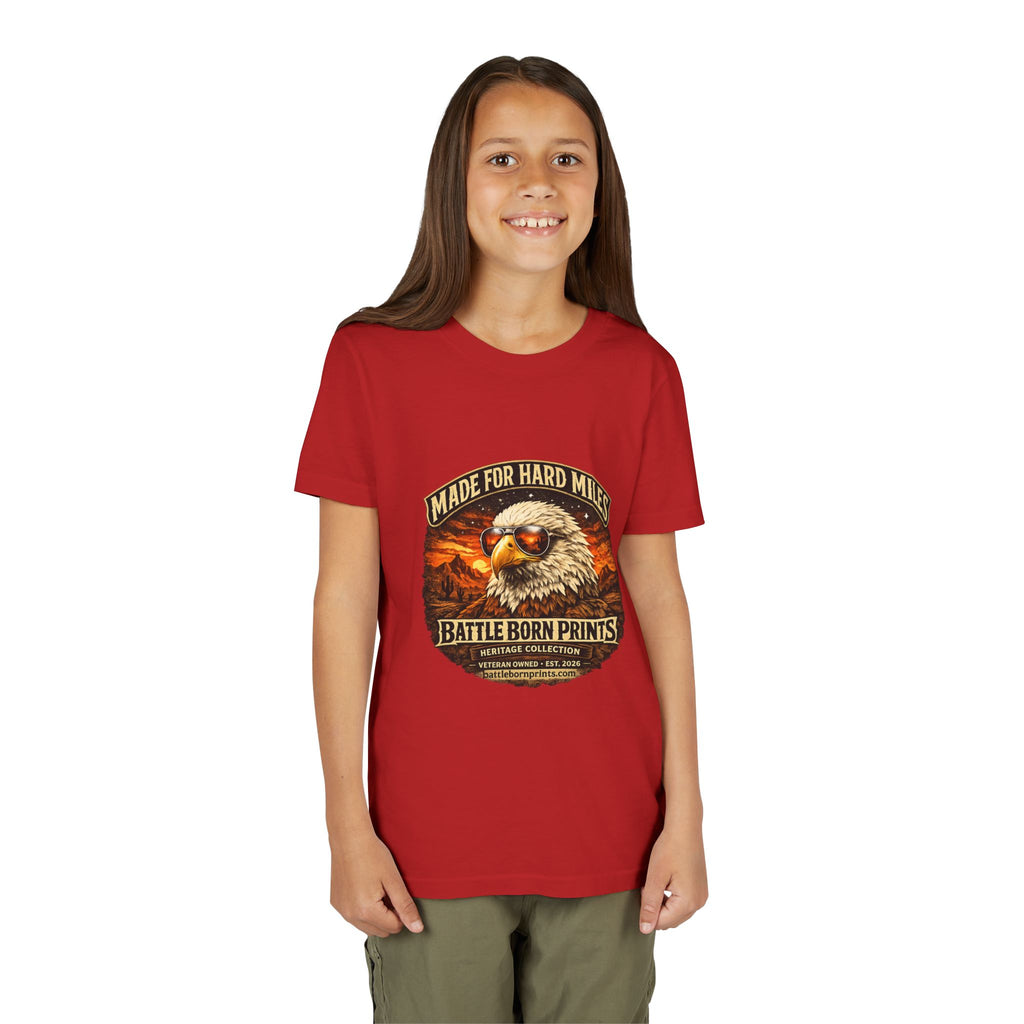 Youth Tee - "Made for Hard Miles" Eagle Graphic