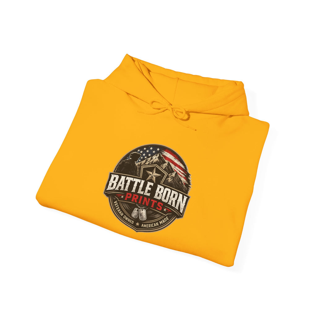 Battle Born Hoodie - Patriotic American Flag & Eagle Graphic Sweatshirt
