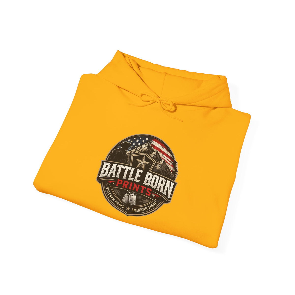 Battle Born Hoodie - Patriotic American Flag & Eagle Graphic Sweatshirt