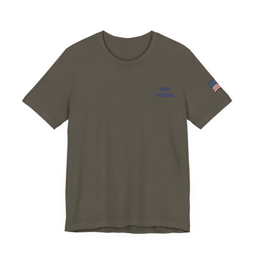 US Air Force Bella+Canvas T-Shirt — Patriotic Veteran Tee ("USAF Veteran")