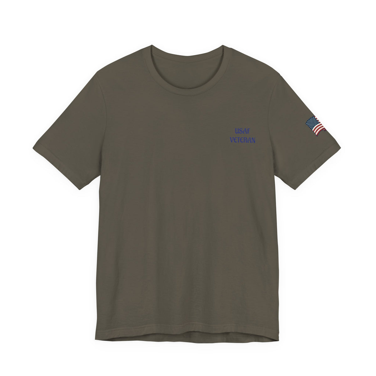 US Air Force Bella+Canvas T-Shirt — Patriotic Veteran Tee ("USAF Veteran")