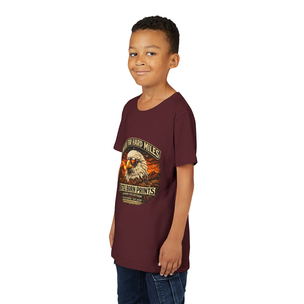 Youth Tee - "Made for Hard Miles" Eagle Graphic