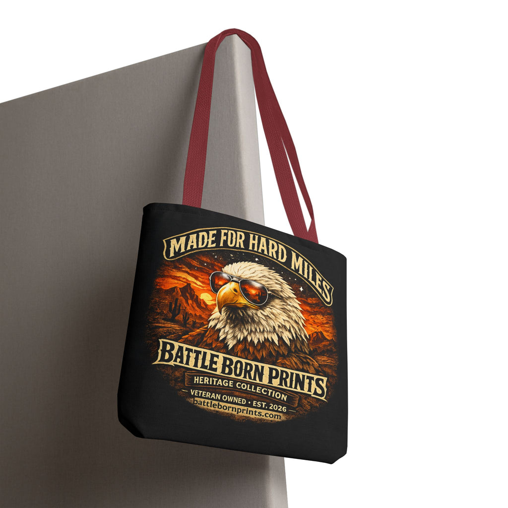 Battle Born Prints Heritage Collection "Made For Hard Miles" Tote Bag