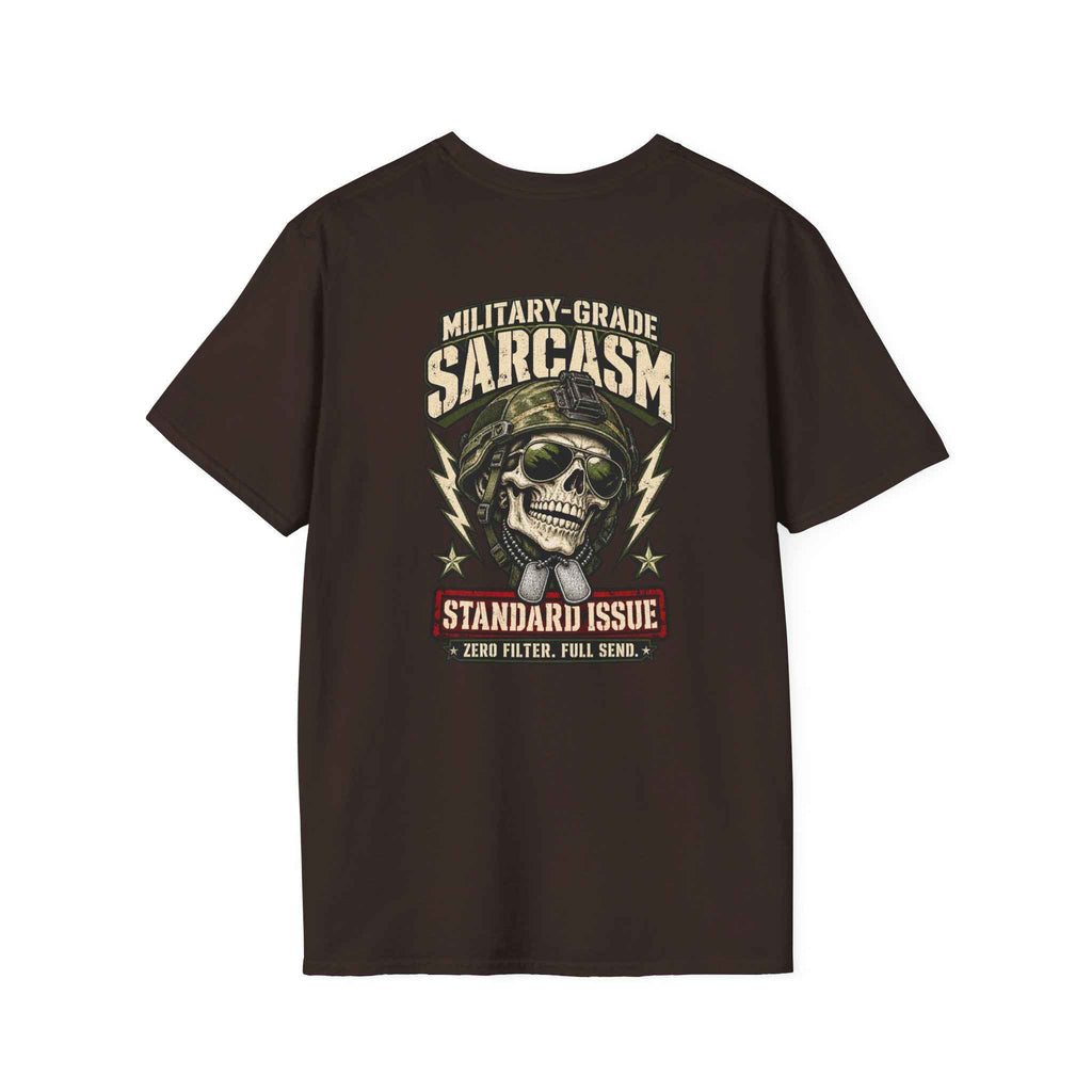 Military-Grade Sarcasm T-Shirt — Your Go-To for Everyday Attitude