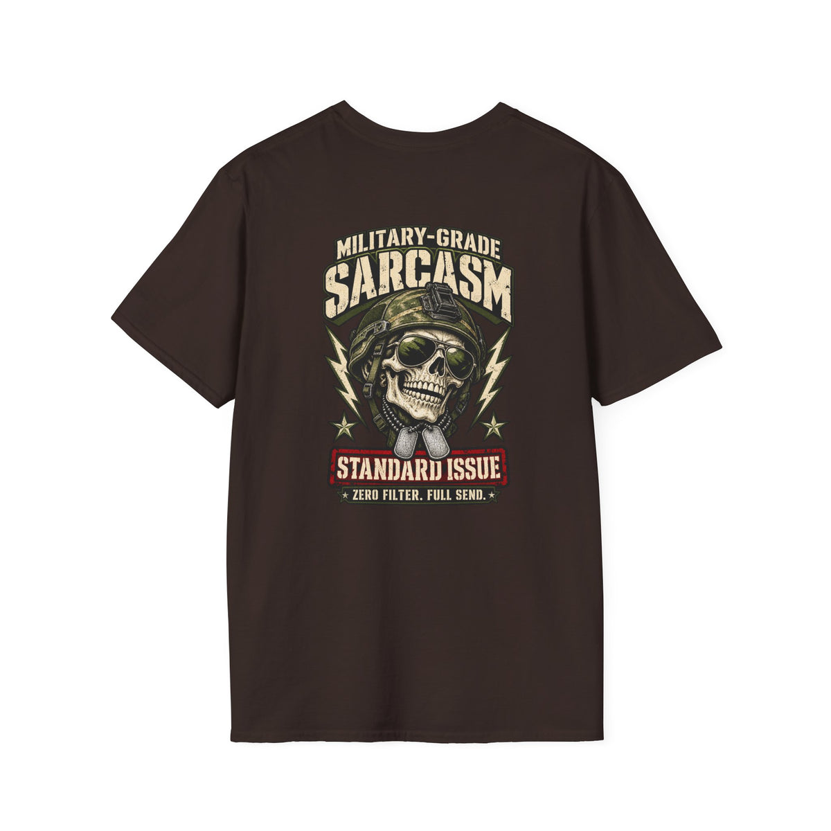 Military-Grade Sarcasm T-Shirt — Your Go-To for Everyday Attitude
