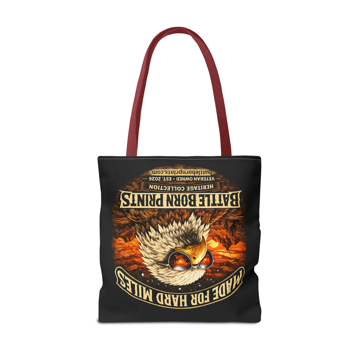 Battle Born Prints Heritage Collection "Made For Hard Miles" Tote Bag