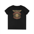 Veteran's Daughter V-Neck Tee — “I Am a Veteran’s Daughter / I Was Raised By Mine”