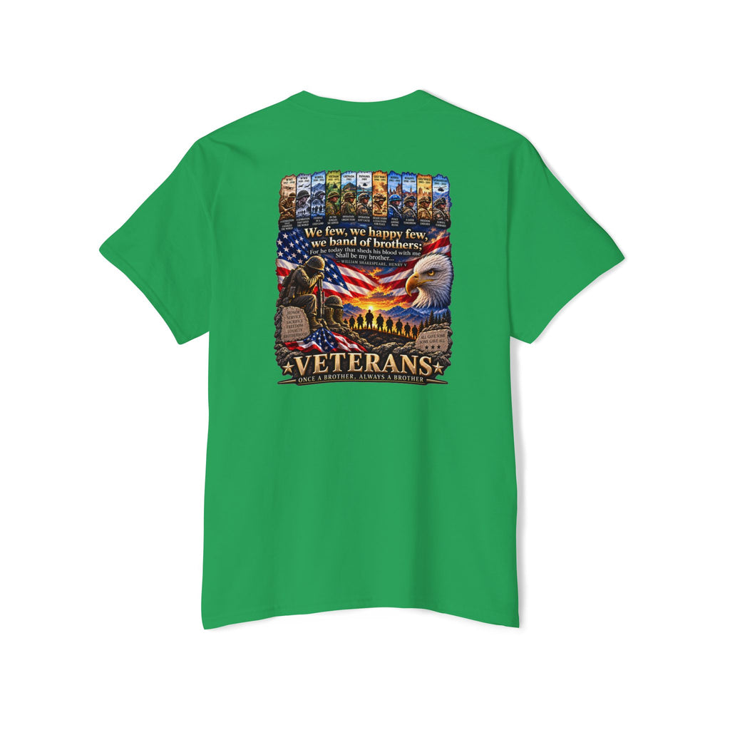 Veterans Tribute Pocket Tee — "We Live, We Honor, We Stand" Patriotic T-Shirt