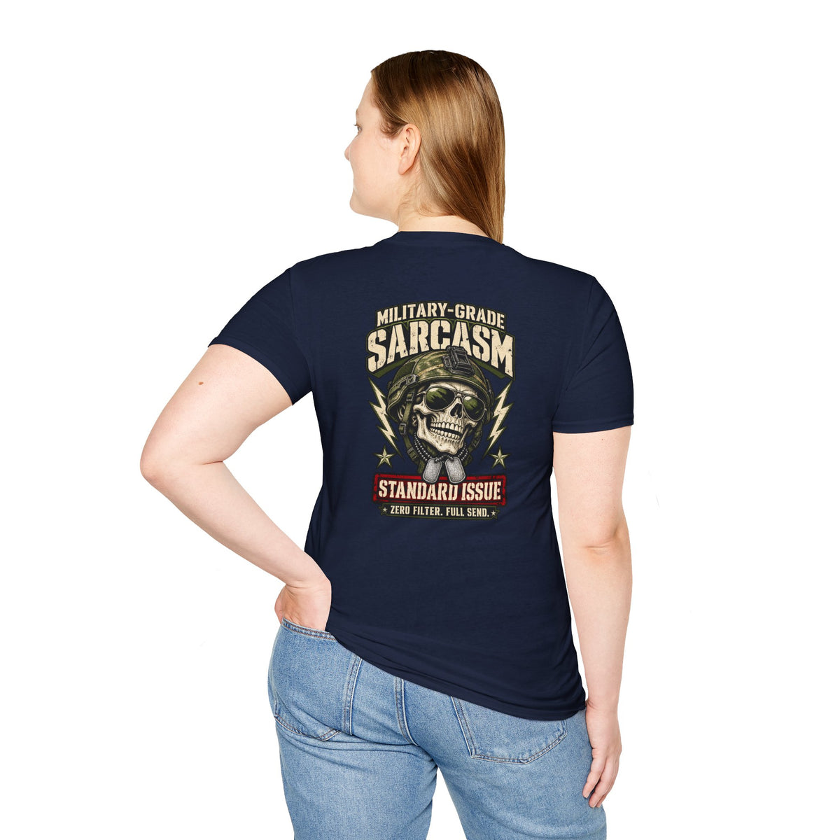 Military-Grade Sarcasm T-Shirt — Your Go-To for Everyday Attitude