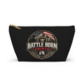 Battle Born Prints Accessory Pouch — Patriotic American Flag T-Bottom Makeup Bag