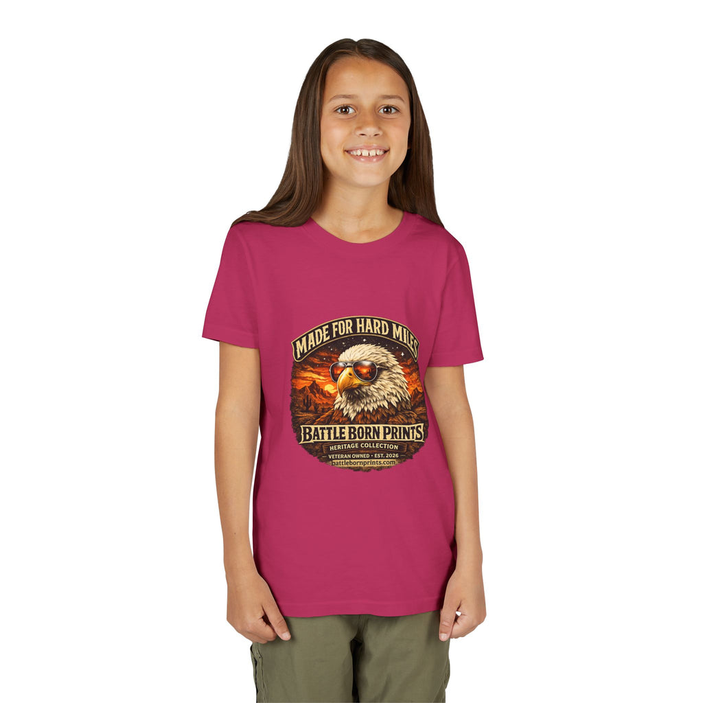 Youth Tee - "Made for Hard Miles" Eagle Graphic