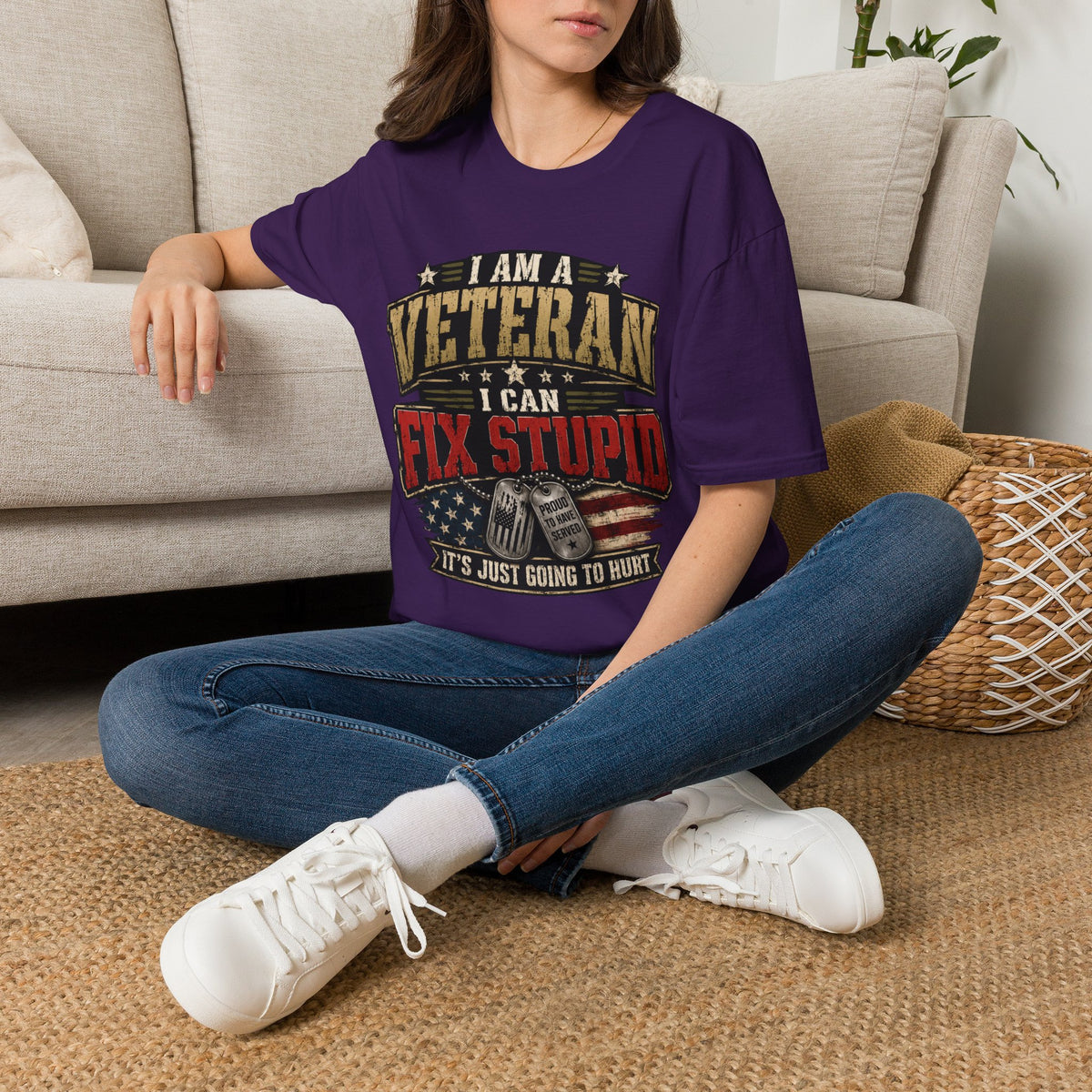 Veteran "I Can Fix Stupid" T-Shirt