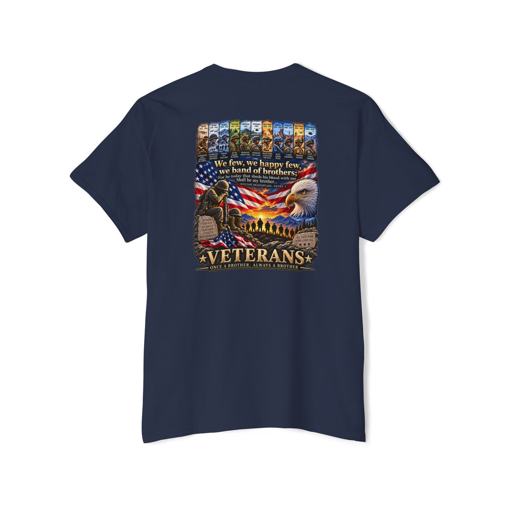 Veterans Tribute Pocket Tee — "We Live, We Honor, We Stand" Patriotic T-Shirt